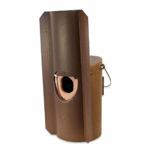 FRONTAL + PROTECTOR METÁLICO CONTRA DEPREDADORES PARA EL NR 4 NIDO PARA MOCHUELO BOREAL