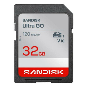 TARJETA DE MEMORIA SD 32 GB (SANDISK SDHC ULTRA GO 32GB 120MB/S)