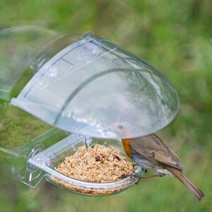 ILR-TTRC COBERTOR PARA COMEDERO PARA AVES SILVESTRES PARA VENTANA  &QUOT;ROBINS TREAT TRAY&QUOT;