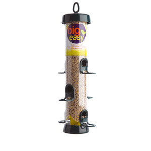 BE-S3G 'BIG EASY' COMEDERO TUBULAR FABRICADO EN ROXRESIN PARA AVES SILVESTRES GRANDE PARA MEZCLA DE SEMILLAS DE DIÁMETRO GRANDE Y DESMONTABL