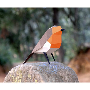 PLEGOPAPER - FIGURA RECORTABLE DE PETIRROJO (PIT-ROIG) 3