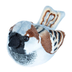 PELUCHE DE GORRIÓN COMÚN / PARDAL COMÚ CON CANTO