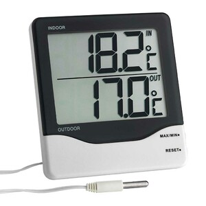 TERMÓMETRO DE MÁXIMAS Y MÍNIMAS DIGITAL PARA INTERIOR CON SONDA EXTERIOR