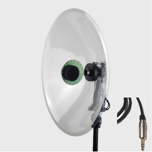 MICRÓFONO CON PARÁBOLA HI-SOUND STEREO DODOTRONIC AOM 4X CON CONEXIÓN MINI JACK