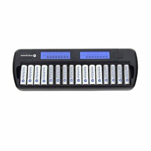 CARGADOR EVERACTIVE NC1600 PARA 16 BATERÍAS AA O AAA TIPO NI-MH O NI-CD