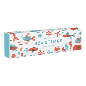 SEA STAMPS. SELLOS PARA ESTAMPACIÓN DE ANIMALES MARINOS. 25 SELLOS Y DOS ALMOHADILLAS