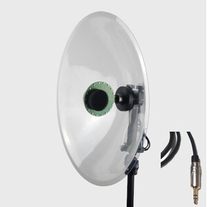 MICRÓFONO CON PARÁBOLA HI-SOUND STEREO DODOTRONIC AOM 2X CON CONEXIÓN MINI JACK