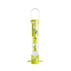 FLO-S2G COMEDERO TUBULAR DE PLÁSTICO 4 ACCESOS COLOR LIME