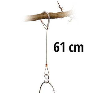 HR-3 CABLE CON GANCHO PARA COLGAR COMEDEROS O CAJAS NIDO EN RAMAS, DE 61CM