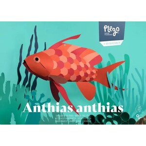 PLEGOPAPER- FIGURA RECORTABLE ANTHIAS ANTHIAS (TRES COLAS - FORCADELLA)