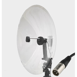MICRÓFONO DODOTRONIC CON PARÁBOLA HI-SOUND MONO EVO AOM 4X PARA MONITOREO DE MIGRACIÓN NOCTURNA CON CONEXIÓN XLR