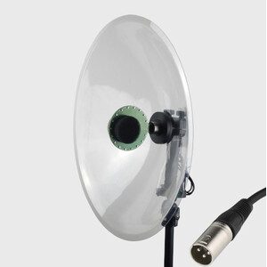 MICRÓFONO CON PARÁBOLA HI-SOUND STEREO DODOTRONIC AOM 4X CON CONEXIÓN XLR