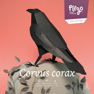 PLEGOPAPER- FIGURA RECORTABLE DE CUERVO (CORB)