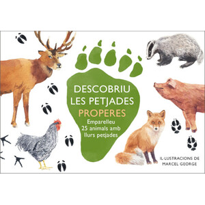 DESCOBRIU LES PETJADES PROPERES. EMPARELLEU 25 ANIMALS AMB LLURS PETJADES