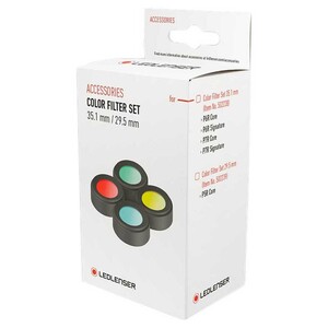 LEDLENSER JUEGO DE 4 FILTROS DE COLORES PARA P6R, P7R CORE Y SIGNATURE