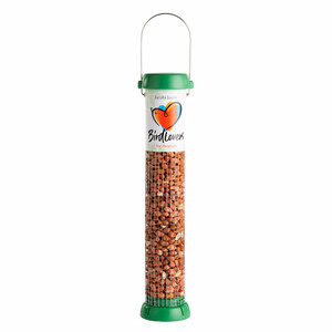 BL2-P2G &QUOT;BIRD LOVERS&QUOT; COMEDERO TUBULAR PARA AVES SILVESTRES MEDIANO PARA CACAHUETES FÁCIL DE LIMPIAR