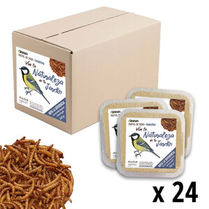 DIF-IN24 CAJA CON 24 UNIDADES DEL PASTEL DE SEBO CON INSECTOS