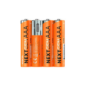 XTORM BATERÍAS RECARGABLES DE LITIO TIPO AAA DE 570 MAH (BLÍSTER DE 4 UDS.)