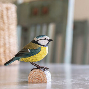DECOBIRD FIGURA DE HERRERILLO COMÚN 2