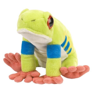 PELUCHE DE RANA VERDE DE OJOS ROJOS