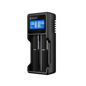 HIKMICRO CARGADOR EXTERNO CON 2 CANALES PARA BATERÍAS 18650, 21700 Y RCR123