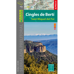MAPA ALPINA 1:25.000. CINGLES DE BERTÍ SANT MIQUEL DEL FAI