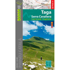 MAPA ALPINA 1:25.000. TAGA, SERRA CAVALLERA, SANT AMANT I PUIG SESTELA (MAPA I GUIA)