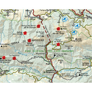 MAPA ALPINA 1:25.000. MOIXERÓ LA TOSA. PARC NATURAL DEL CADÍ-MOIXERÓ (MAPA) 2