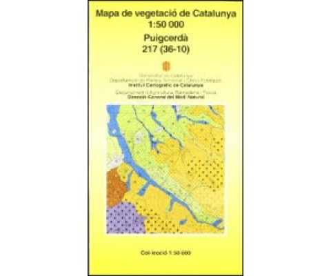 MAPA DE VEGETACIÓ DE CATALUNYA. PUIGCERDÀ 217 (36-10)