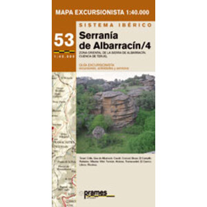 SERRANÍA DE ALBARRACÍN 4. ZONA ORIENTAL DE LA SIERRA DE ALBARRACÍN-CUENCA DE TERUEL. MAPA EXCURSIONISTA 1:40.000