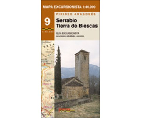 SERRABLO TIERRA DE BIESCAS. MAPA EXCURSIONISTA