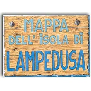 MAPPA DELL' ISOLA DI LAMPEDUSA