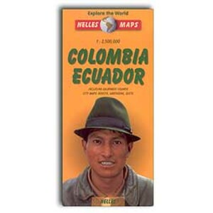 NELLES MAPS. COLOMBIA ECUADOR INCLUDING GALAPAGOS ISLANDS AND CITY MAPS: BOGOTÁ, CARTAGENA, QUITO
