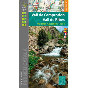 MAPA ALPINA 1:50.000. VALL DE CAMPRODÓN VALL DE RIBES. PUIGMAL, COSTABONA, TAGA.