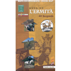 MAPA ALPINA 1:25.000. RUTA DE L'ERMITÀ ALT BERGUEDÀ (MAPA I GUIA)