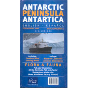 PENÍNSULA ANTÁRTICA. MAPA TOPOGRÁFICO 1:1.500.000
