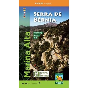 MAPA PIOLET 1:20.000. MARINA ALTA, SERRA DE BERNIA