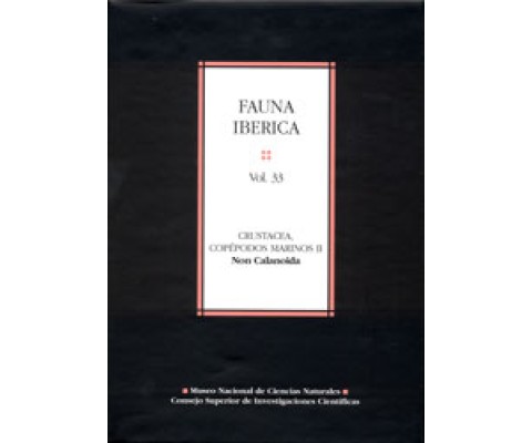 FAUNA IBÉRICA. VOL. 33. CRUSTACEA. COPÉPODOS MARINOS II. NON CALANOIDEA