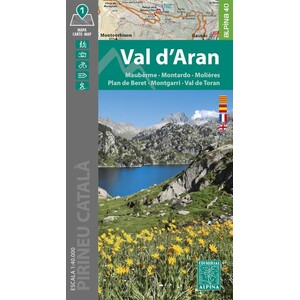 MAPA ALPINA 1:40.000. VAL D'ARAN. MAUBÈRME-MONTARDO-MOLIÈRES-PLAN DE BERET- MONTGARRI- VAL DE TORAN (MAPA I GUIA)