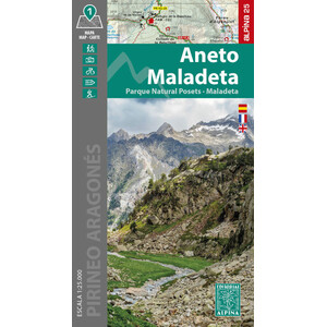MAPA ALPINA 1:25.000. ANETO-MALADETA. PARQUE NATURAL POSETS-MALADETA (MAPA + CARPETA DESPLEGABLE)
