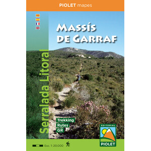 MAPA PIOLET 1:20.000. MASSÍS DE GARRAF