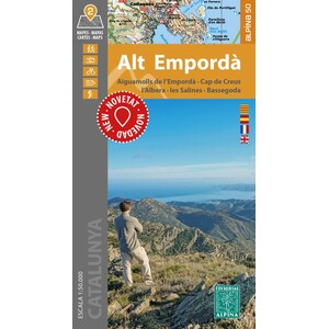 MAPA ALPINA 1:50.000. ALT EMPORDÀ. AIGUAMOLLS DE L'EMPORDÀ-CAP DE CREUS-L'ALBERA-LES SALINES-BASSEGODA (2 MAPES)