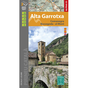 MAPA ALPINA 1:25.000. ALTA GARROTXA. COMANEGRA, BASSEGODA, EL MONT  (2 MAPES)