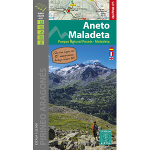 MAPA ALPINA 1:25.000. ANETO MALADETA. VALLES DE BENASQUE Y BARRAVÉS (MAPA Y GUIA)