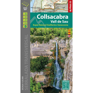 MAPA ALPINA 1:25.000. COLLSACABRA. VALL DE SAU. ESPAI NATURAL GUILLERIES-SAVASSONA