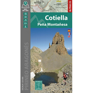 MAPA ALPINA 1:25.000. COTIELLA. PEÑA MONTAÑESA (MAPA Y GUÍA)