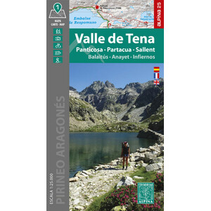 MAPA ALPINA 1:25.000. VALLE DE TENA. PANTICOSA, PARTACUA, SALLENT, BALAITÚS, ANAYET, INFIERNOS