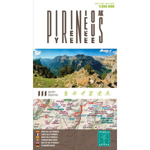 MAPA ALPINA 1:350.000 PIRINEUS