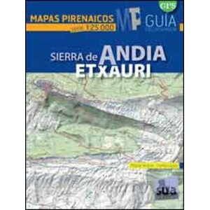 MAPAS PIRENAICOS SIERRA DE ANDIA ETXAURI SERIE 1:25.000