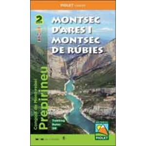MAPA PIOLET 1:20.000  MONTSEC D'ARES I MONTSEC DE RÚBIES. CONGOST DE MONT-REBEI PREPIRINEU
